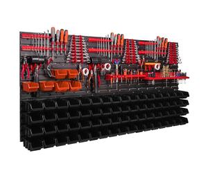 74 pcs. Boîtes, Étagère murale pour système de rangement 1728 x 780 mm, Porte-ou