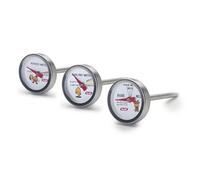 IBILI 743406 Set de 3 Thermomètres pour Four INOX Argent 12 x 19 x 2 cm