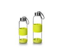 745905V bouteille en verre et silicone sky 0.5l green