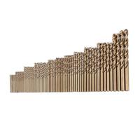 74Pcs M35 Foret Metal HSS High speed steel 4341 Jeu de Forets Hélicoïdaux de Meulage Haute Précision Outils Combinés de Forage 1.0-8.0mm Angle 135° Idéal pour Tôle Fonte Acier Inoxydable