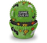 75 caissettes cupcake muffin jeux vidéo 5x3.2cm - générique j144 Vert G