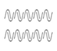 75 Pièces Agrafes en U Galvanisées 1/8 Pouce en Fer | Fixation Stable et Pose Rapide, pour Grillage et Poteau Bois, Usage Sol Doux