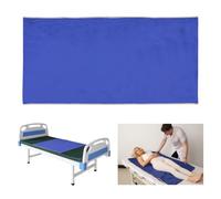 75 X 150 cm Drap De Glisse Drap De Glisse Pour Personnes Âgées,Bleu | Résistant Déchirures,Durable,Structure Tubulaire,Infroissable,Pliable,Réutilisable,Réduit Résistance,Séchage Rapide,Portable