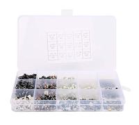750PCS Commutateurs à Bouton-Poussoir Tactile 15 Valeurs Momentané Kit d'Assortiment de Commutateurs Mini Tact
