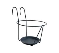 Louis Moulin Porte-pots soucoupe crochet 751 – Ø25×17,5 cm Acier époxy Anthracite Fabriqué en France