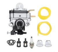 753-06258A Kit de carburateur avec conduite de carburant pour ampoules d'amorçage, joints, filtres pour RY251PH RY252CS RY253SS RY254BC 25cc 2 temps, coupe-bordures, entretien extérieur de cour