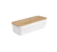Boîte à pain couvercle bambou 39,5 x 15 cm Ibili