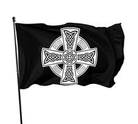 755 Drapeau Militaire Croix Celtique Symboles Celtiques Antiques De Pirate Résistant Extérieur Décoration Pelouse Pour Jardin Fête d'Anniversaire 90X150Cm