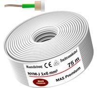 75m de câble électrique pour locaux humides Câble sous gaine NYM-J 1x6 mm² Câble électrique