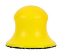 75mm Disque en Mousse de Jaune Ponçage Manuel Pu | Fixation Hook And Loop, Surface Lisse et Facile à Nettoyer, Léger, pour Finition Automobile et Bois