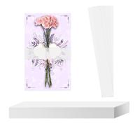 75pcs Bande de Ventre en Vélin, Bande d'Invitation Transparente pour 12,7x17,78cm et 10,16x15,24cm Enveloppes de Cartes Postales d'Invitations pour Accessoires d'Invitations de Mariage