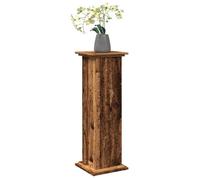 (76268)NEUF""Piédestal avec rangement vieux bois - Bois d'ingénierie - Meuble jardinières en pot