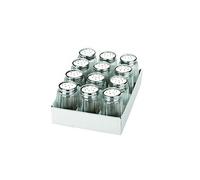 Ibili 768710 Petit Poivrière/Salière Inox, Argent, 17 x 12.5 x 8 cm lot de 12 Argent G
