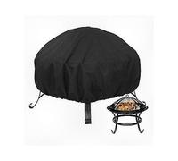 (77*31CM) 420d Oxford Cloth Round Fire Pit Cover, Suitable for Outdoor Barbecue Grill Stove Protection