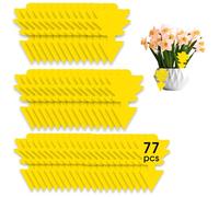 77 Pièges à Insectes, Anti Moucherons Interieur, lutte antiparasitaire sans insecticide, stickers jaunes, piège à mouches ultra-efficace, piège à mouches des fruits pour