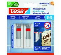 [77765-00000-00] tesa Lot de 2 Vis adhésive Ajustables Powerstrips pour carre...