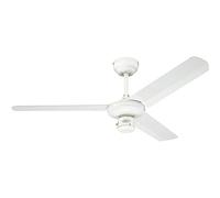78337 Ventilateur de plafond d'intérieur à trois pales Industrial de 122 cm, finition en blanc