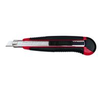 [78418] WEDO cutter professionnel Auto-Load, lame: 18 mm, noir/rouge