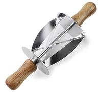 [787701] IBILI Rouleau coupeur de croissants Acier Inox, Poignées en Bois