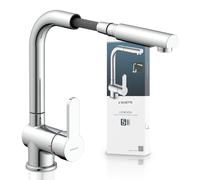 79700U LONDON Mitigeur d'évier, chromé, avec bec extractible