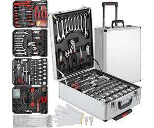 799-tlg. Coffret d'outils - Boîte à outils combinée - Chariot d'outils sur roulettes - Pour usage domestique, automobile, bricolage et mécanique