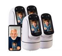 7Links 4 caméras de surveillance motorisées Pan-Tilt Full HD connectées avec écran