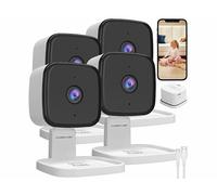 7Links 4 mini caméras connectées IP 2K IPC-240 avec vision nocturne et support 360°