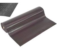 7m² 7x1m Tapis en caoutchouc Tapis à picots Tapis antidérapant Rainures Caoutchouc 11905