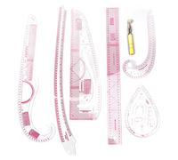 7pcs Curve Lineal Set hohe Genauigkeit Komplette Werkzeuge Nähen Herrscher mit Skalierung für Anfänger Schneidermusterherstellung
