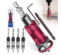 7pcs Foret Fraisoir Butée de Profondeur pourTrous Fraisés Foret Fraise Bois