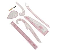 7pcs French Curve Règle en PVC transparent CM MM haute précision Langable Set de couture pour le bricolage -Dressmaking -artisanat