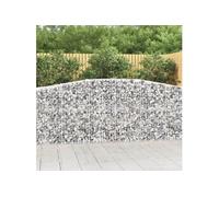 7x Paniers à Gabions Arqués Cages à Gabions Arquées Murs de Gabion Barrières de Jardin Terrasse Extérieur 3145961