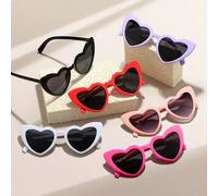 8/1 pièce Lunettes décoratives en forme de cœur rose : Décoration de fête, Fournitures, Accessoires de mariage (Mariée/Marié), Fête de fiançailles, Jour de la Galentine, Enterrement de vie de jeune fi