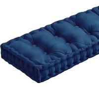 8-10cm d'épaisseur Coussin de Banc Interieur 2 3 ou 4 Places,Coussin de Siège de Banc 80/100/120/150/180/200cmx50/40/30cm Coussin d'assise pour Banc Mobilier Coussin De Sol(Bleu profond,180x40x10cm)