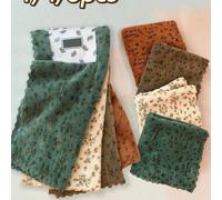 8/4/1 pièce Chiffons de nettoyage à motif floral, Chiffon de nettoyage à séchage rapide, Serviettes de cuisine épaissies et élargies, Douces et respirantes, Convient pour les serviettes de bain, les t