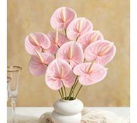 8/4/1 pièce Fleur artificielle Oiseau de Paradis rose, Oiseau de Paradis factice, Plante artificielle à tige longue en plastique, Convient pour la décoration de vase de fête à la maison, l'arrangement