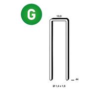 8 400 Agrafes Gx-44 - Galvanisées - 13x44x1.4x1.6 mm - D-Work