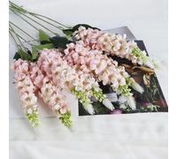 8/6/4/2/1 pièce pièce - 29,2 pouces - Plante de poisson rouge artificielle rose clair, fleurs de delphinium en soie artificielle, jacinthe artificielle à tige longue, convient pour les mariages, la ma
