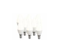 : 8 ampoules LED E14 bougie - 470 lm - Blanc chaud