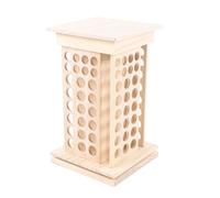 8 animaux en bois Présentoir d'huiles essentielles Présentoir d'huiles parfumées Porte-bouteille Présentoir de vernis à ongles Boîte de rangement pivotante à 360° Multifonctions ( 104 trous )
