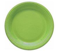 8 assiettes carton 18cm - pistache - dart 146796 Vert G