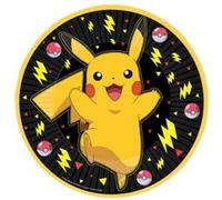 8 assiettes carton pokémon pikachu 23cm noir - générique 9917104-66 Noir G