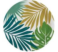 8 assiettes carton rond key west 23cm - amscan 9913800 Multicolore G