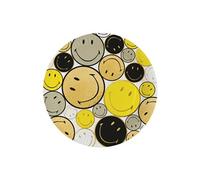 8 assiettes carton rond smiley original 23cm - 9914440