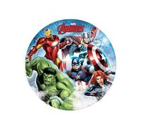 Procos Assiettes en carton Avengers Mighty 23 cm 8 pièces Multicolore