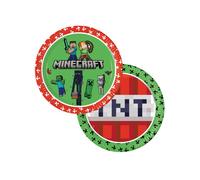 Procos Minecraft Party Lot de 8 assiettes