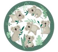 8 Assiettes en Papier Koala 23 cm