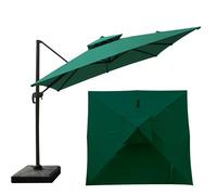 8 Baleines Carré Toile De Rechange Double Toit, Ventilation Supérieure