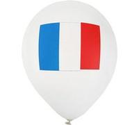 8 ballons latex tricolore france 23 cm - 000446600000001 G
