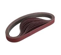 8 Bandes Abrasives En Oxyde D'aluminium De 1 X 30 Pouces pour Ponçage | Bandes abrasives résistantes, bandes abrasives polyvalentes for ponceuse à bande(Red-p120)